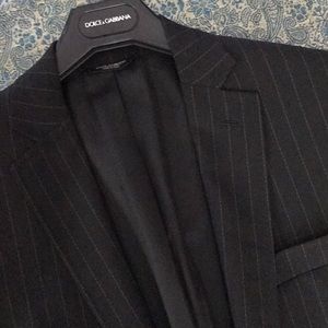 Sold-  D&G Dolce Gabbana pinstripe black suit